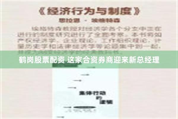 鹤岗股票配资 这家合资券商迎来新总经理