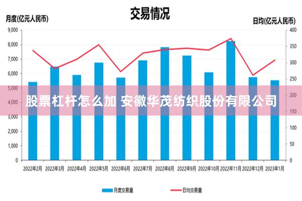 股票杠杆怎么加 安徽华茂纺织股份有限公司