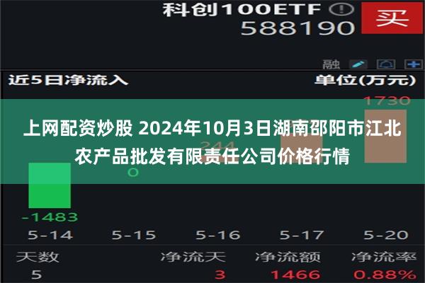 上网配资炒股 2024年10月3日湖南邵阳市江北农产品批发有限责任公司价格行情